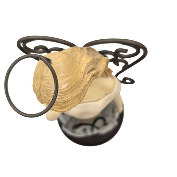 Hallmark January Birth Month Angel Figurine Flower Skirt 11 in. Tall - Picture 2 of 10